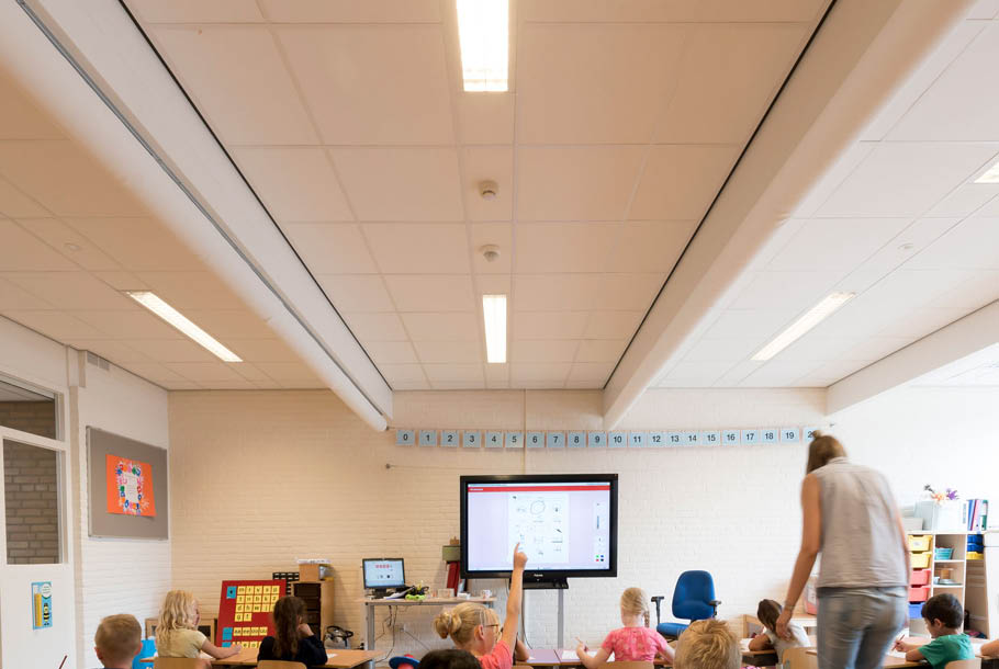 Maßgeschneiderte Luftverteilung in der Weidebloem-Grundschule