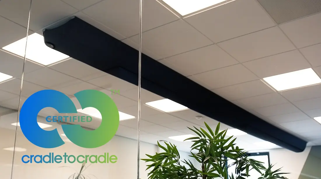 Textiele luchtverdeelslang met Cradle to Cradle Certified-certificering
