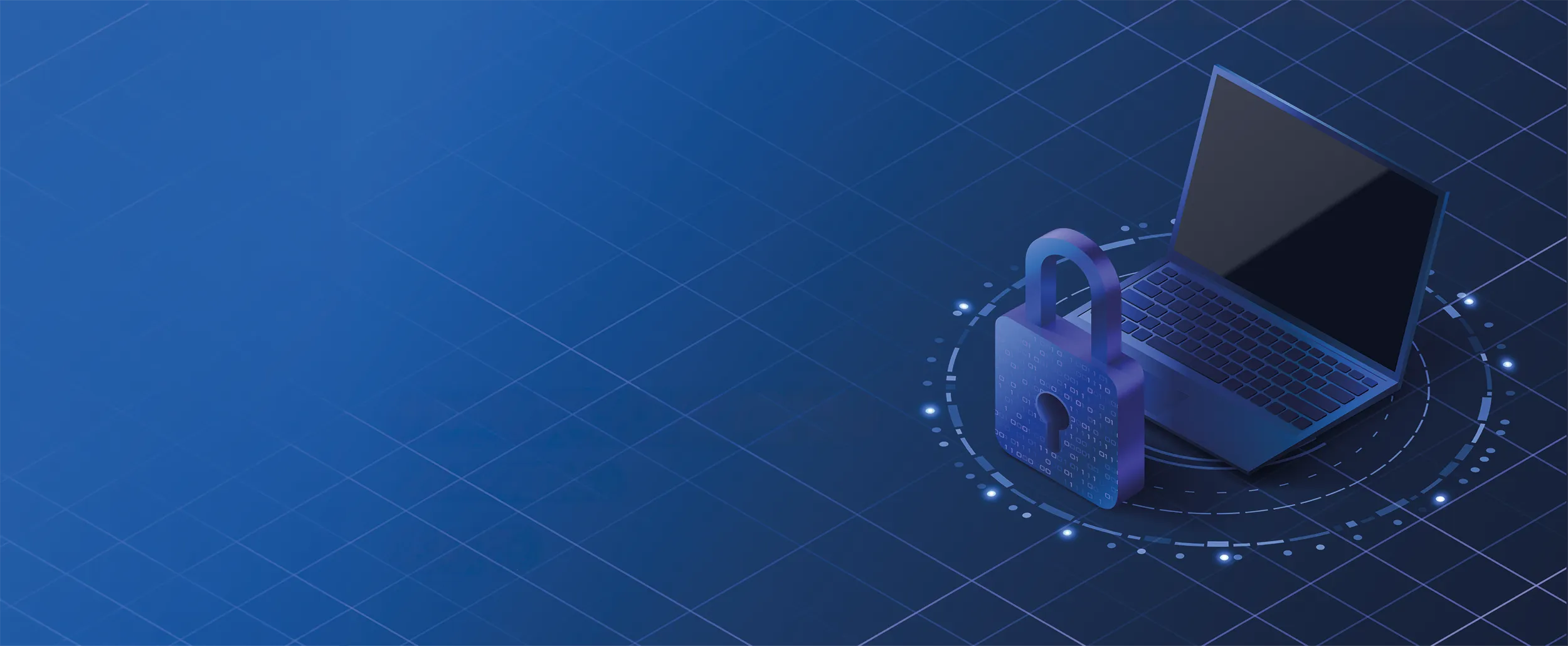technische illustratie van data protection en cyber security
